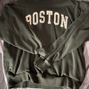 Pacsun Green Boston Sweatshirt